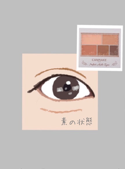 パーフェクトマルチアイズ/キャンメイク/アイシャドウパレットを使ったクチコミ(2枚目)