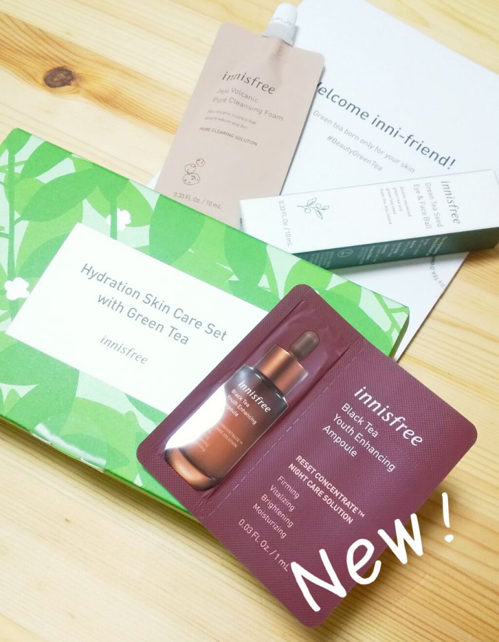 グリーンティーシード アイ&フェイスボール/innisfree/美容液を使ったクチコミ(1枚目)