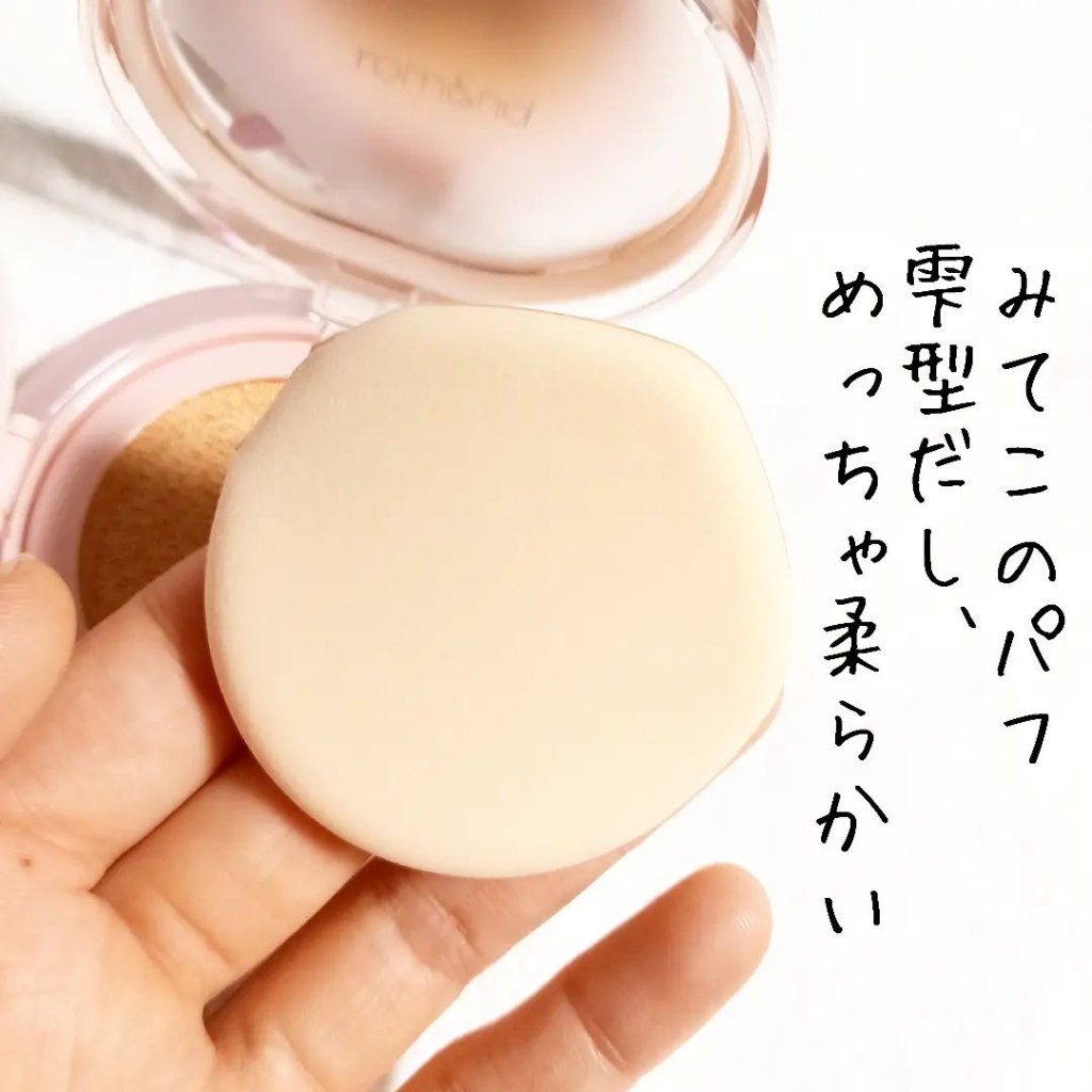 ブルームインカバーフィットクッション/rom&nd/クッションファンデーションを使ったクチコミ（3枚目）