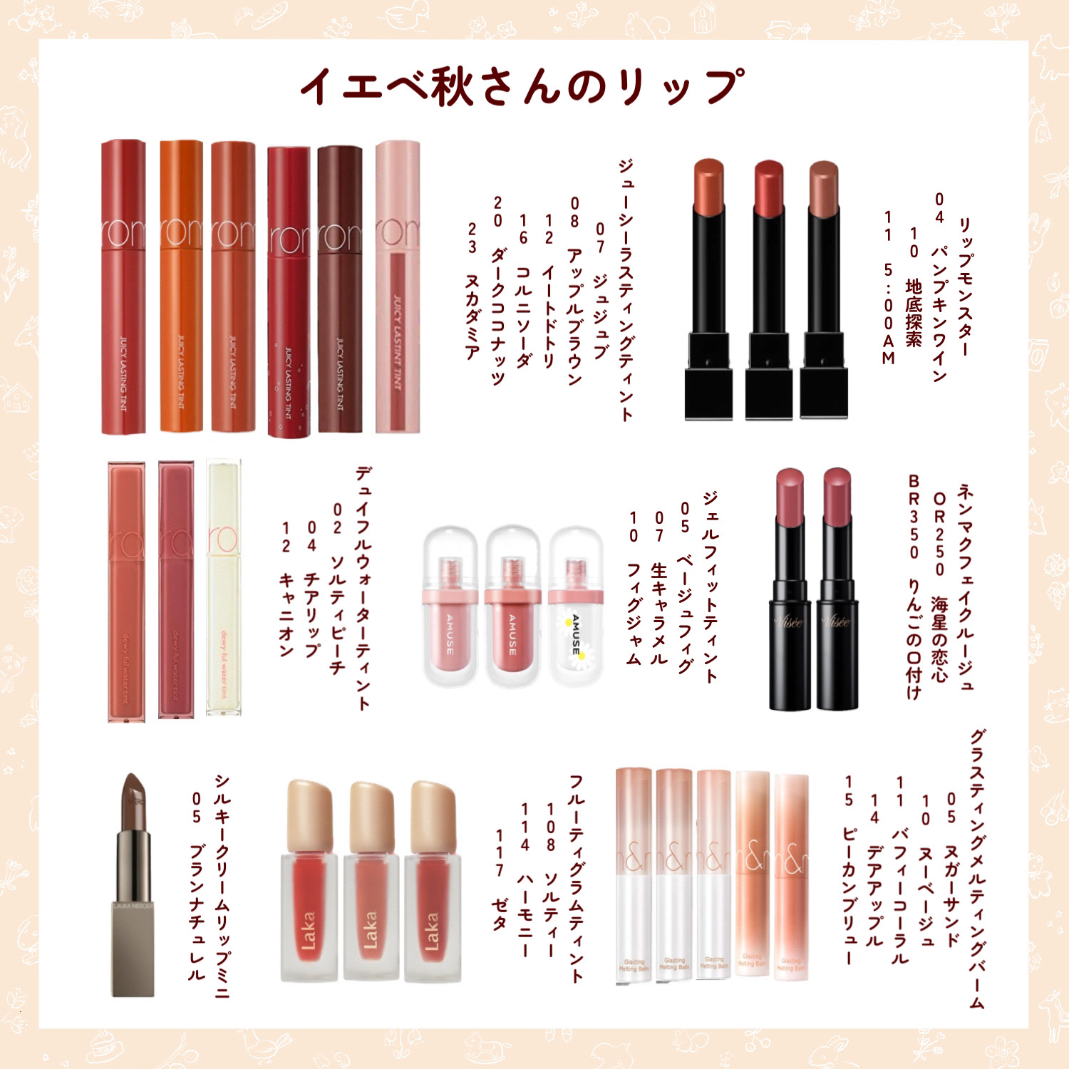 ジューシーラスティングティント/rom&nd/リップティント by ぽん