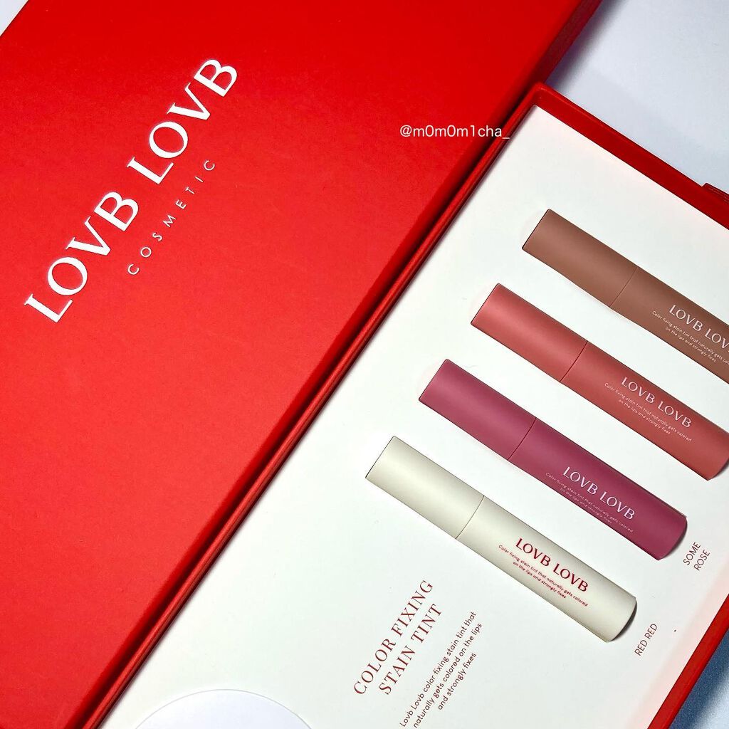 カラーフィクシングステインテント/LOVB LOVB/リップグロスを使ったクチコミ(1枚目)