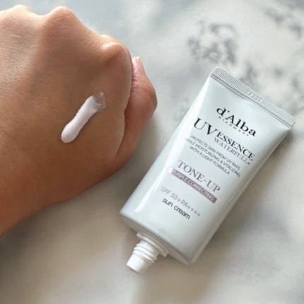 ダルバ ウォータフル トーンアップ サンクリーム(パープル)/ダルバ/日焼け止めクリームを使ったクチコミ(4枚目)