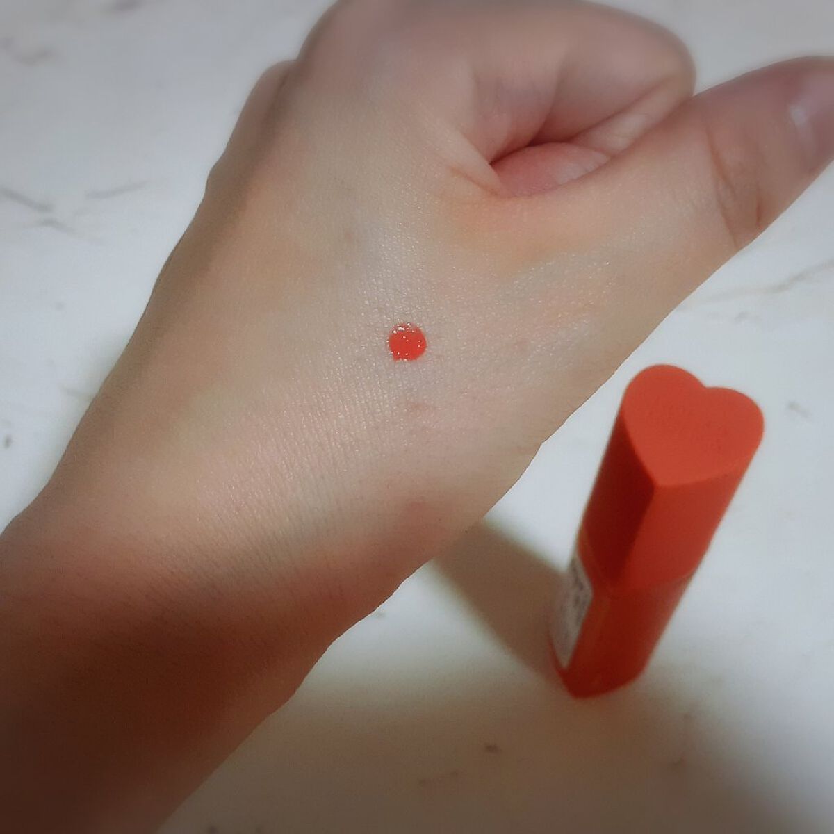 ホリカホリカ ハートクラッシュグローティントエアー 03 ベイ/HOLIKA HOLIKA/リップティントを使ったクチコミ（2枚目）