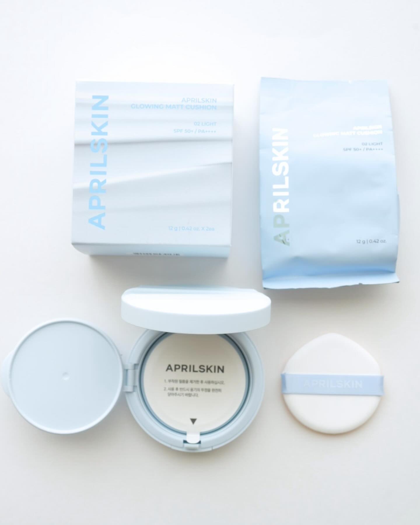 グロー マットクッション/APRILSKIN/クッションファンデーションを使ったクチコミ（3枚目）