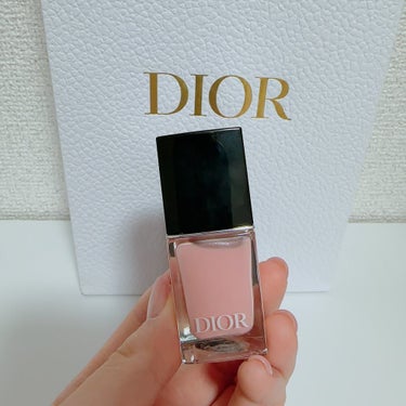 Dior ディオール ヴェルニのクチコミ「.
☁️Dior☁️
ヴェルニ
268 リュバン

Diorのネイルです💅
ピンクと控えめなラ.....」（3枚目）