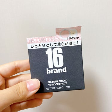 16BRAND 16 MOCHI PACT のクチコミ「\16BRAND 16 MOCHI PACT/

🍑ピーチライト

もちもちハイライト

プニ.....」（3枚目）