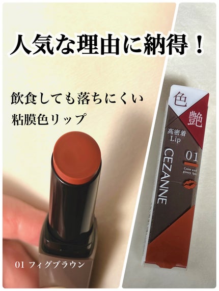 リップカラーシールド/CEZANNE/口紅を使ったクチコミ(1枚目)