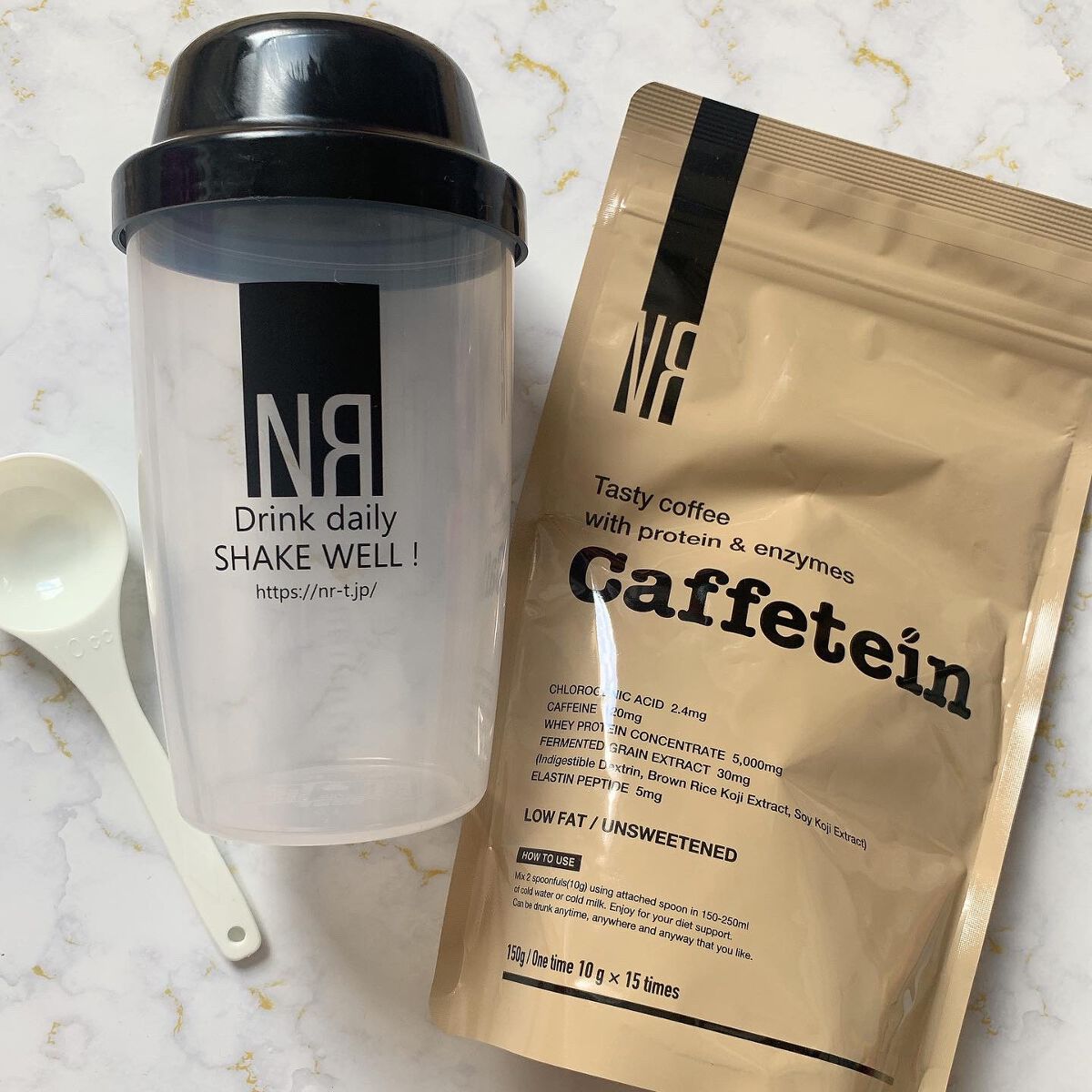カフェテイン/NR SHOP/その他プロテインを使ったクチコミ（3枚目）