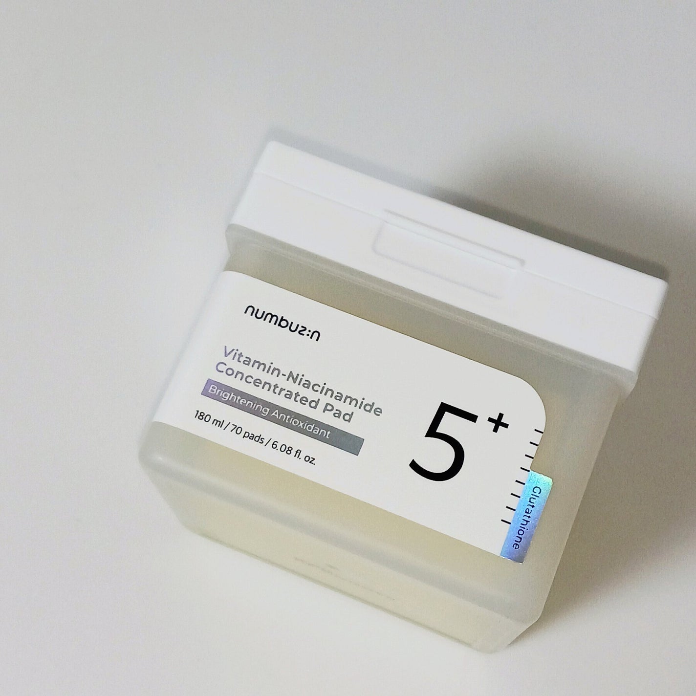 5番 白玉グルタチオンCフィルムパッド/numbuzin/トナーパッドを使ったクチコミ(1枚目)