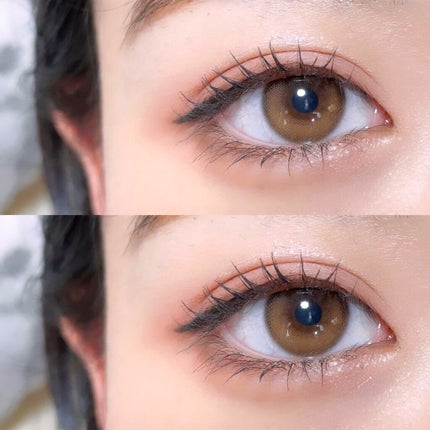 ダリアブラウンマンスリー (DAHLIA BROWN monthly)/OLOLA/1ヶ月(1MONTH)カラコンを使ったクチコミ(4枚目)