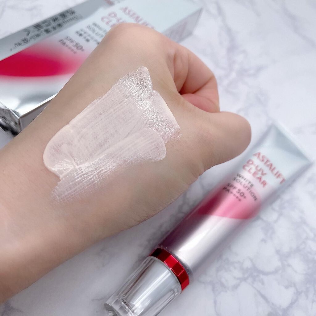 D-UVクリア ホワイトソリューション/アスタリフト/日焼け止めクリームを使ったクチコミ（3枚目）