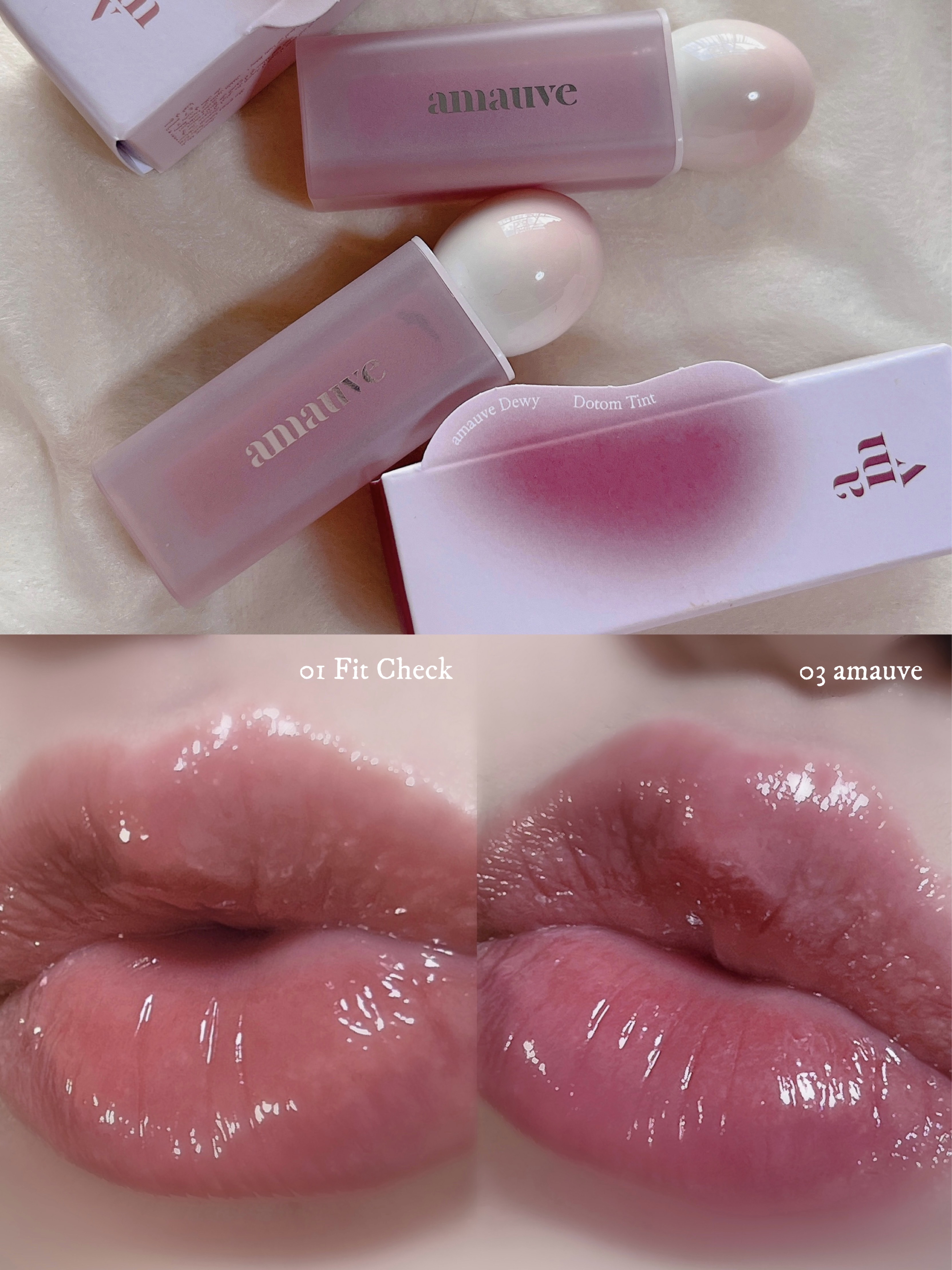 デューイドトムティント/amauve/リップティントを使ったクチコミ（3枚目）