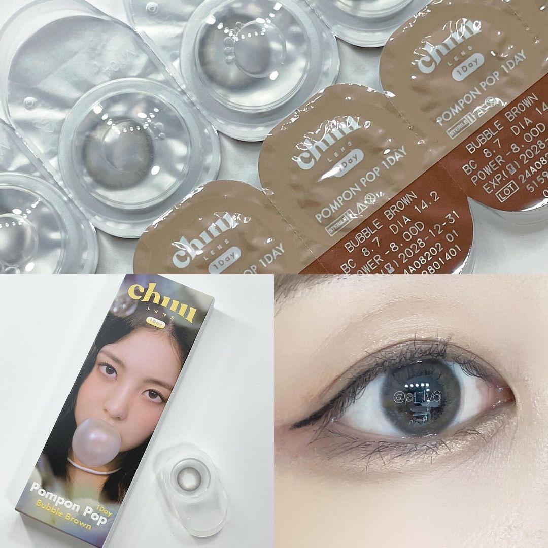 Pompon Pop /chuu LENS/ワンデー（１DAY）カラコンを使ったクチコミ（3枚目）