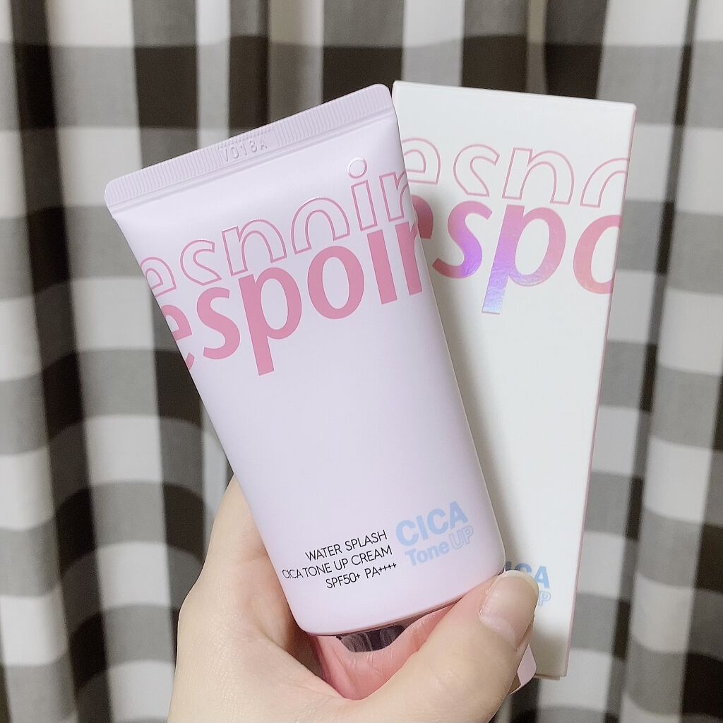 ウォータースプラッシュシカトーンアップクリーム/espoir/化粧下地を使ったクチコミ（2枚目）