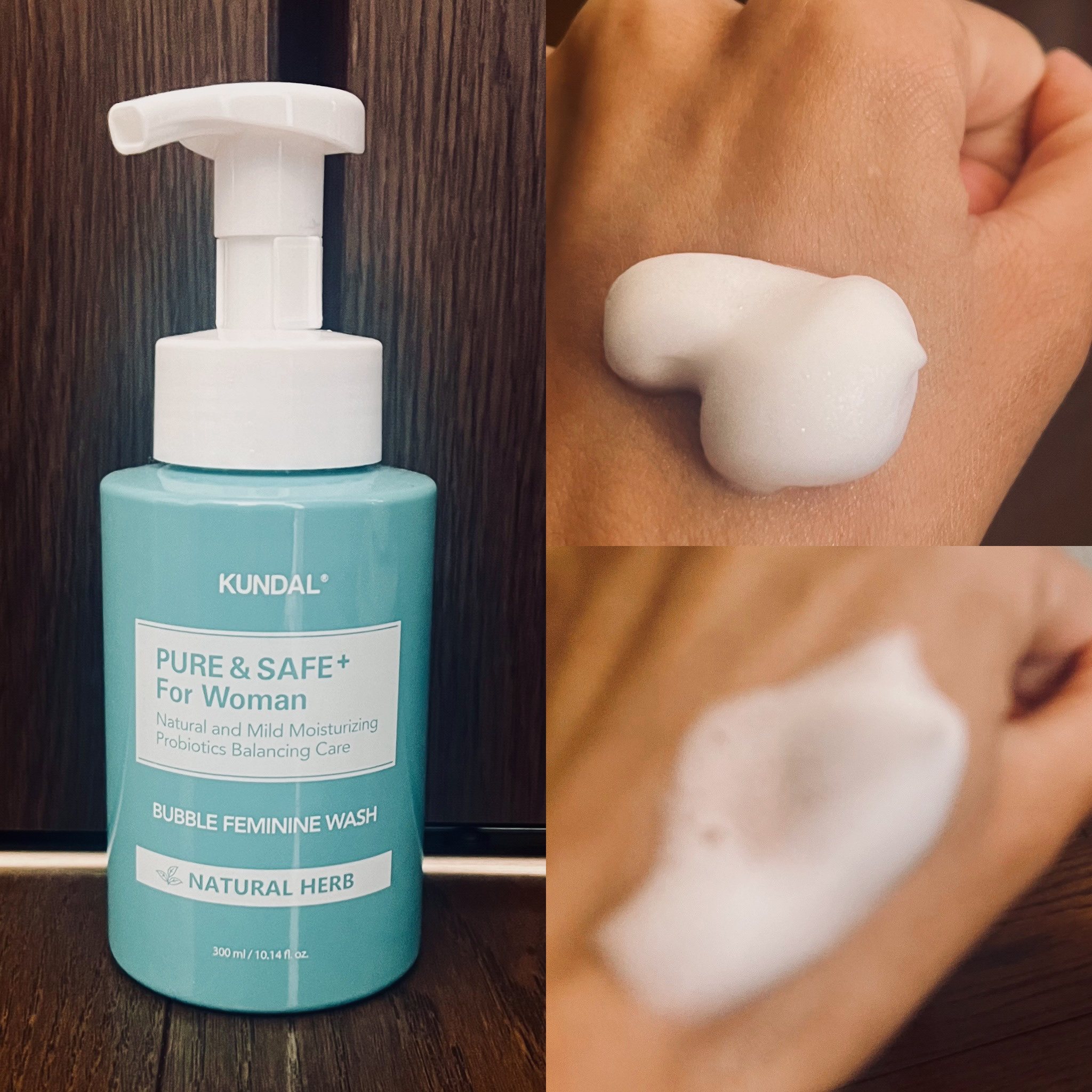 KUNDAL バブル フェミニン ウォッシュ ナチュラル ハーブのクチコミ「KUNDAL

BUBBLE FEMININE WASH

300ml

デリケートゾーンソー.....」（1枚目）