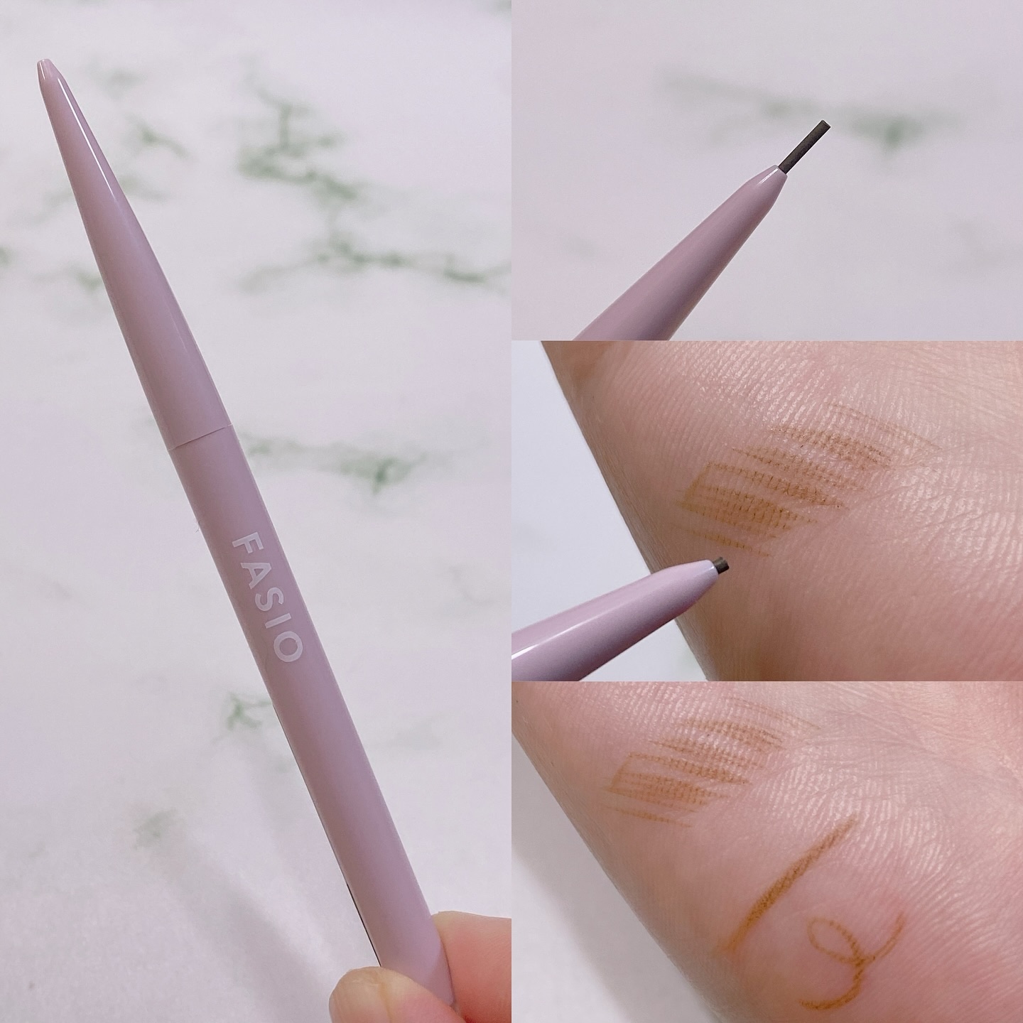 ウォータープルーフ アイブロウ(超極細芯)/FASIO/アイブロウペンシルを使ったクチコミ（2枚目）