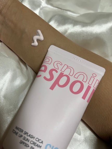 ウォータースプラッシュシカトーンアップクリーム/espoir/化粧下地を使ったクチコミ(2枚目)