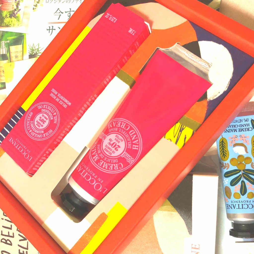 ローズ ベルベットハンド&ネイルクリーム/L'OCCITANE/ハンドクリームを使ったクチコミ(2枚目)