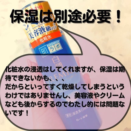 白潤プレミアム薬用浸透美白化粧水/肌ラボ/化粧水を使ったクチコミ(3枚目)