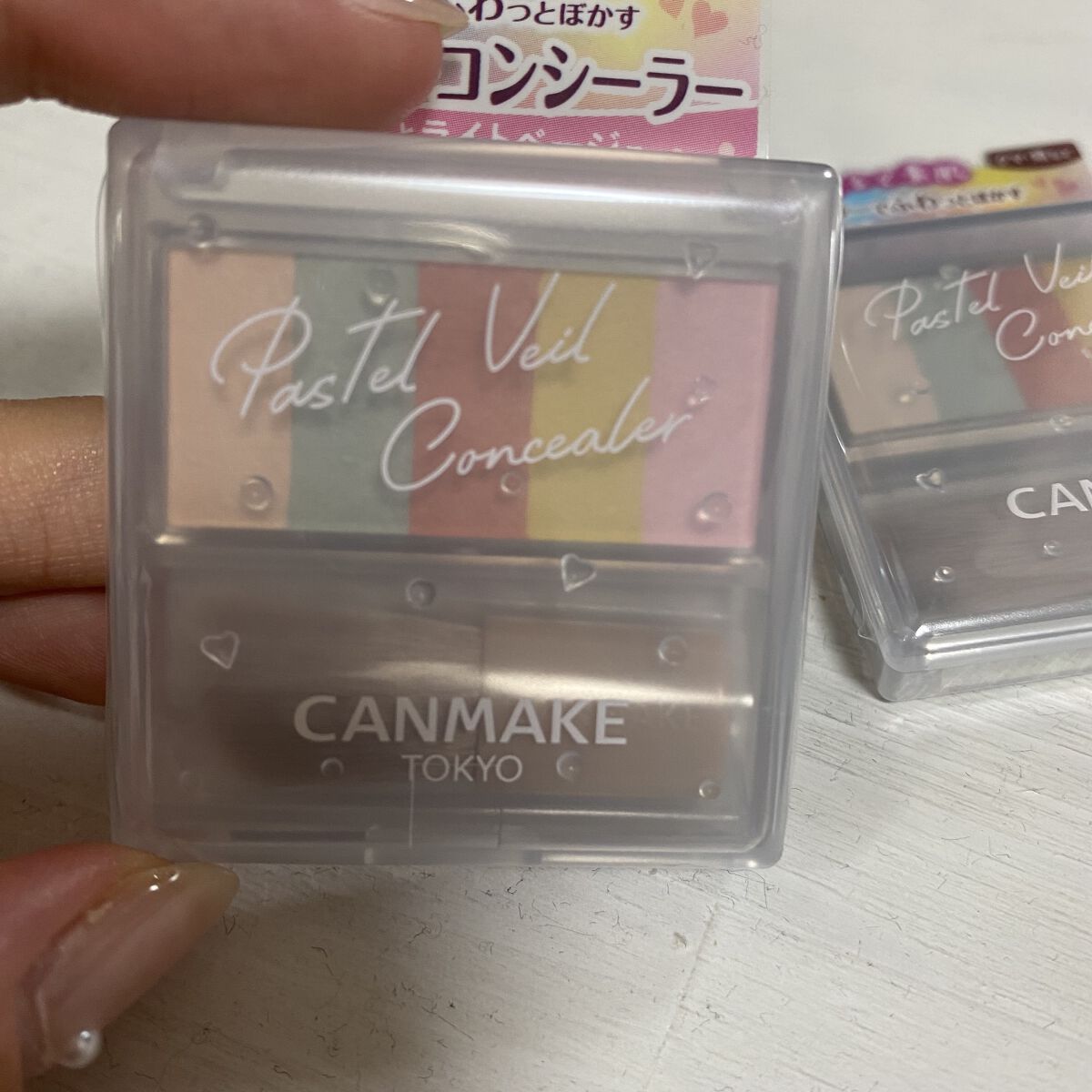 パステルヴェールコンシーラー/キャンメイク/パレットコンシーラーを使ったクチコミ（2枚目）