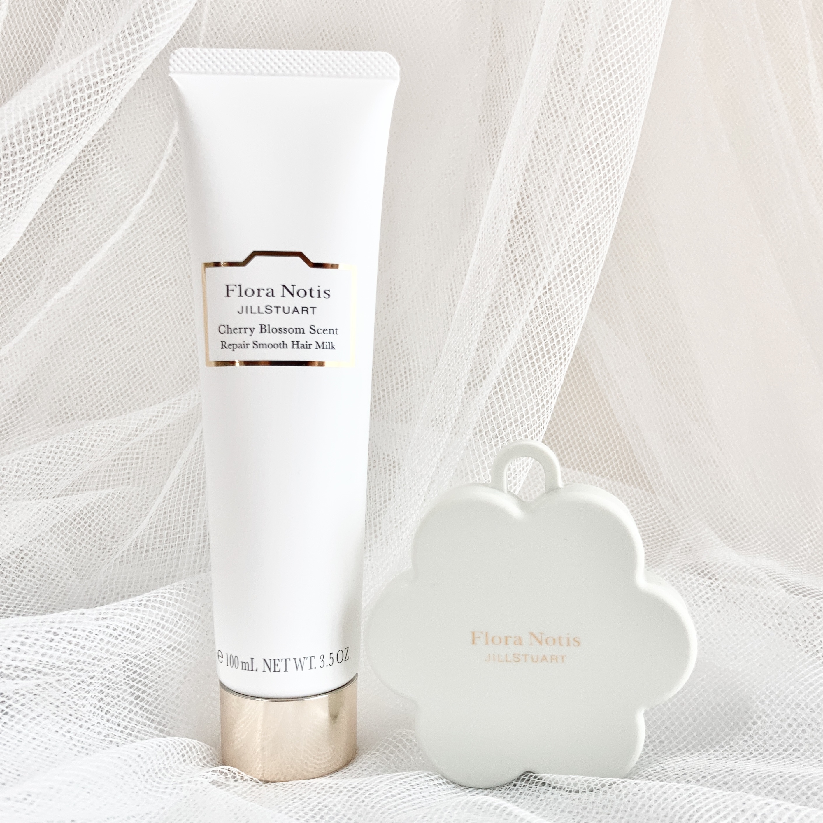 チェリーブロッサム リペアスムース ヘアミルク/Flora Notis JILL STUART/ヘアミルクを使ったクチコミ（1枚目）