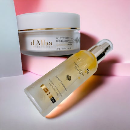 ホワイトトリュフダブルセラムアンドクリーム/ダルバ/フェイスクリームを使ったクチコミ(9枚目)