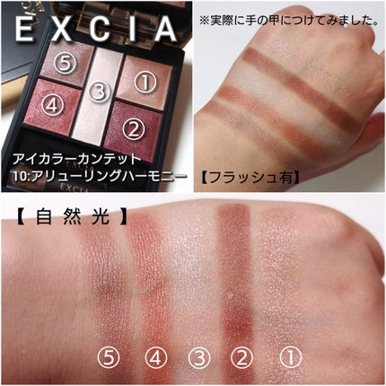 エクシア アイカラー カンテット/ALBION/アイシャドウパレットを使ったクチコミ(4枚目)