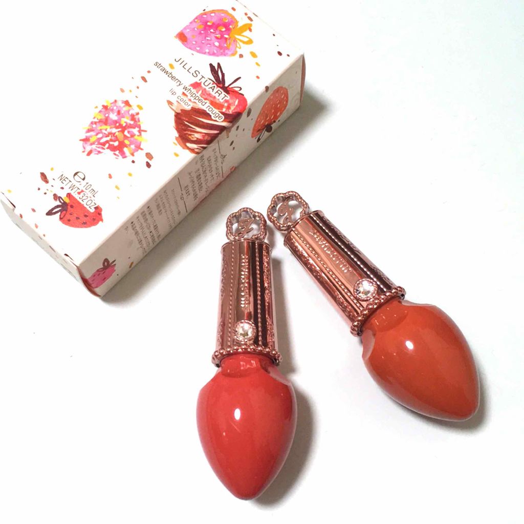 ストロベリーホイップ ルージュ 02 milk chocolate whip ★限定色/JILL STUART/口紅を使ったクチコミ（1枚目）