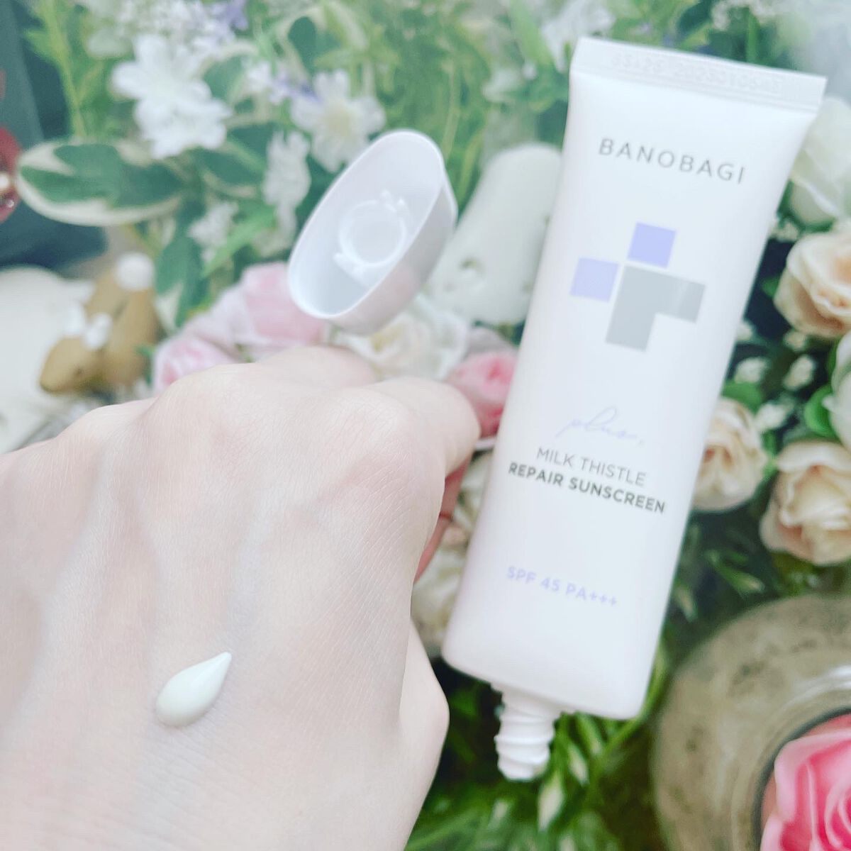 ミルクシスルリペアシカサンスクリーンプラス/BANOBAGI/日焼け止めミルクを使ったクチコミ（3枚目）