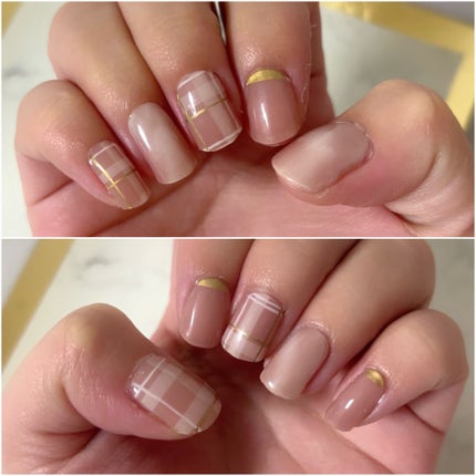 セミキュアジェルネイル(ハンド)/ohora/ネイルシールを使ったクチコミ(3枚目)