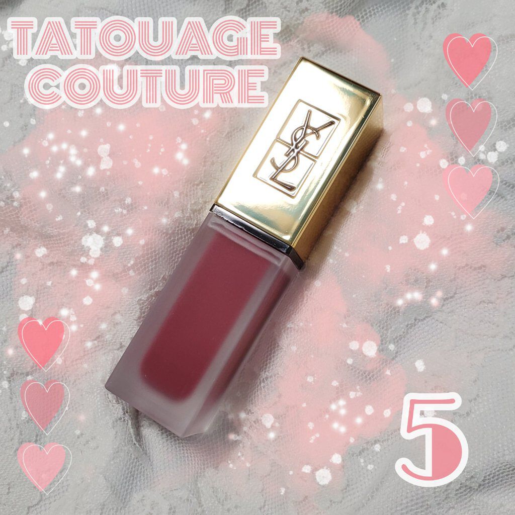 タトワージュ クチュール No.5 ローズウッドギャング/YVES SAINT LAURENT BEAUTE/口紅を使ったクチコミ（1枚目）