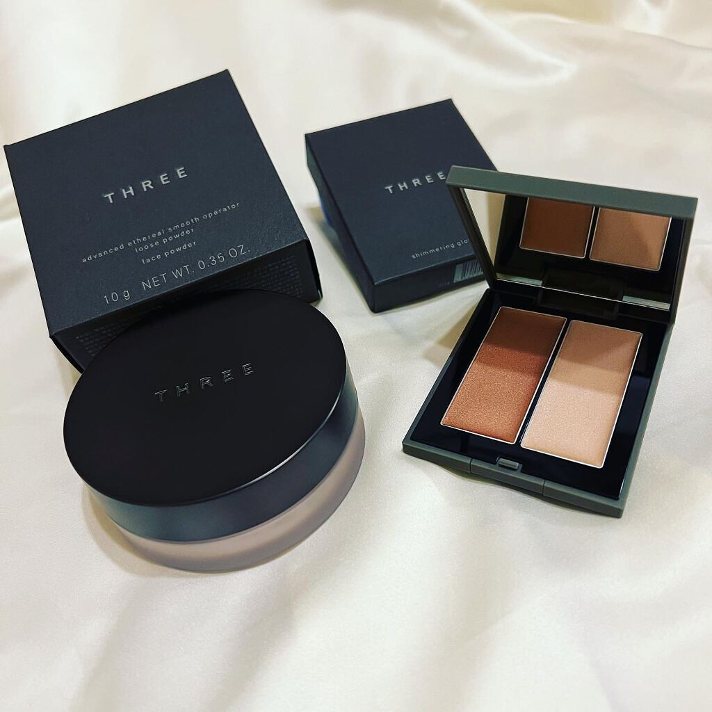 THREE シマリング グロー デュオ/THREE/クリームハイライトを使ったクチコミ(1枚目)