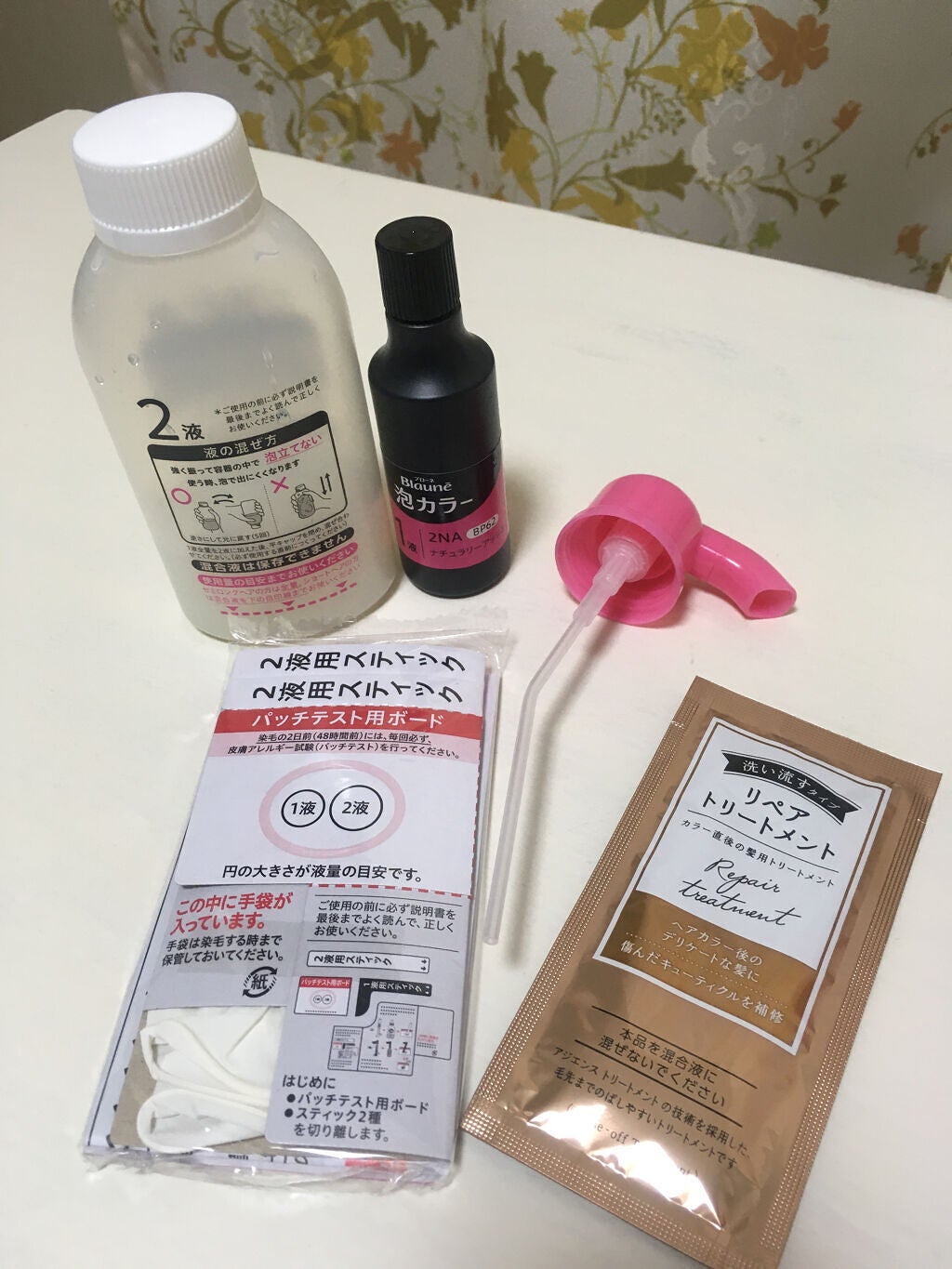 泡カラー 白髪用/ブローネ/ヘアカラーを使ったクチコミ(3枚目)