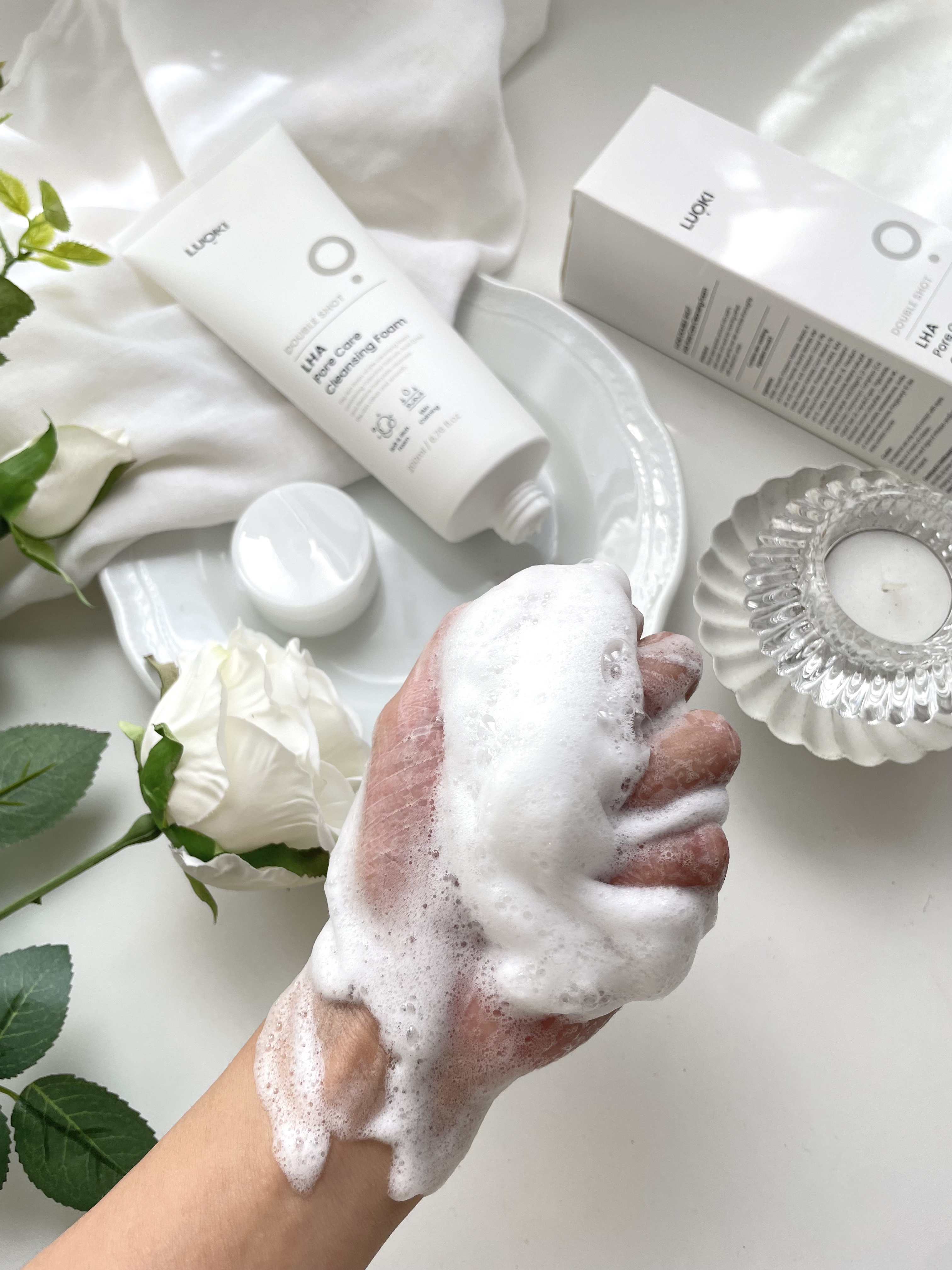 ダブルショットLHA毛穴ケアクレンジングフォーム /LUOKI/クレンジングクリームを使ったクチコミ（3枚目）