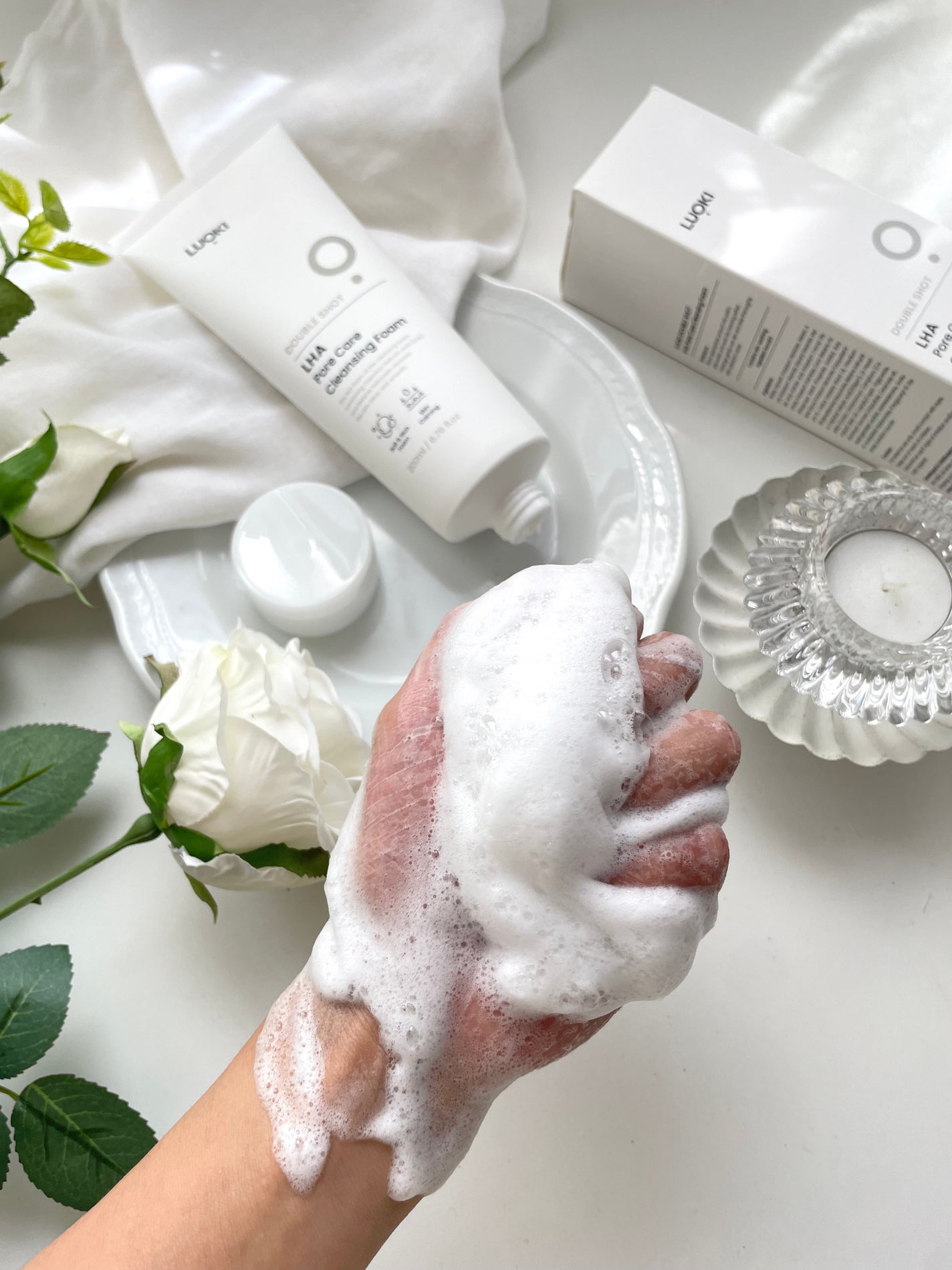 ダブルショットLHA毛穴ケアクレンジングフォーム /LUOKI/クレンジングクリームを使ったクチコミ(3枚目)