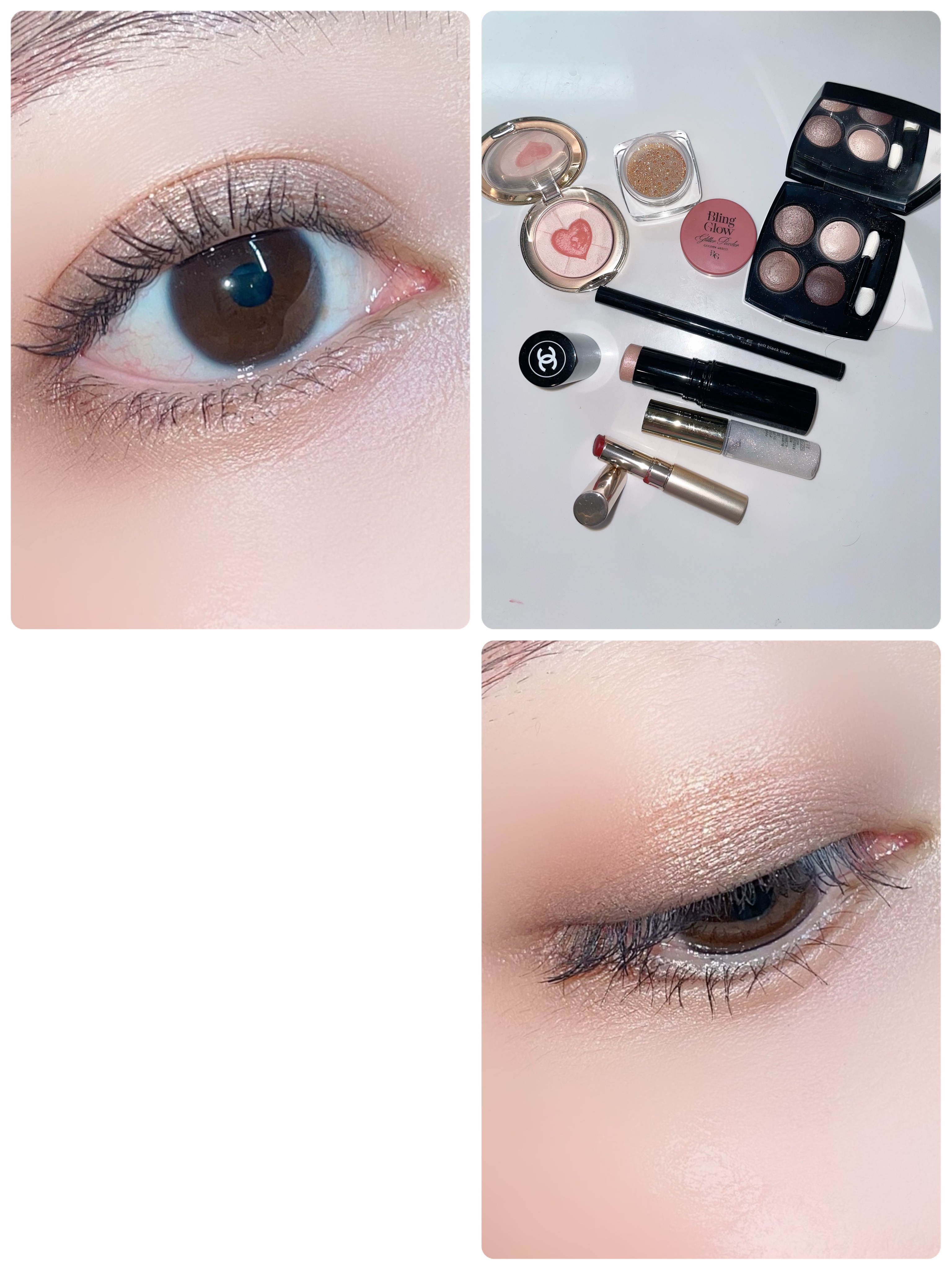 グリッターパウダー/BLING GLOW/パウダーハイライトを使ったクチコミ（1枚目）