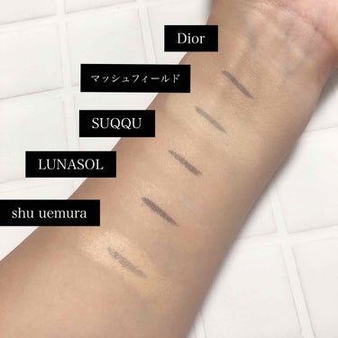 Dior プレステージ ラ クレーム ドゥ タンのクチコミ「⚠️3枚目のカバー力をお伝えする画像ですが、アイラインを３度塗りほどしたので、どれもなかなか消.....」（3枚目）