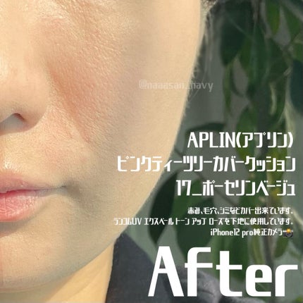 ピンクティーツリーカバークッション/APLIN/クッションファンデーションを使ったクチコミ(6枚目)