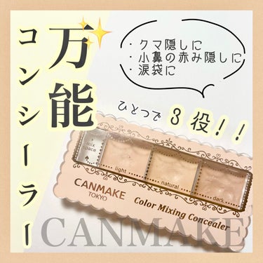 カラーミキシングコンシーラー/キャンメイク/パレットコンシーラーを使ったクチコミ（1枚目）