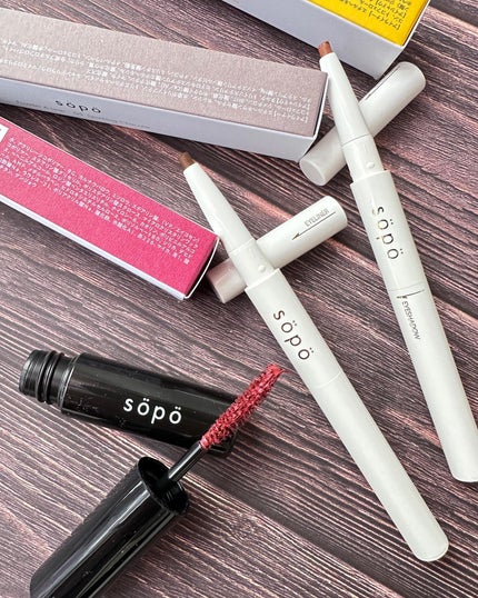 カラーマスカラ/sopo/マスカラを使ったクチコミ(1枚目)