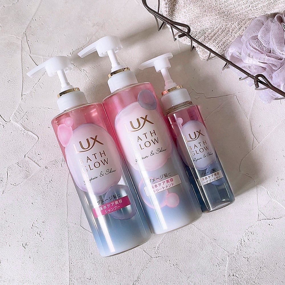 バスグロウ リペア&シャイン シャンプー／トリートメント/LUX/シャンプー・コンディショナーを使ったクチコミ（2枚目）