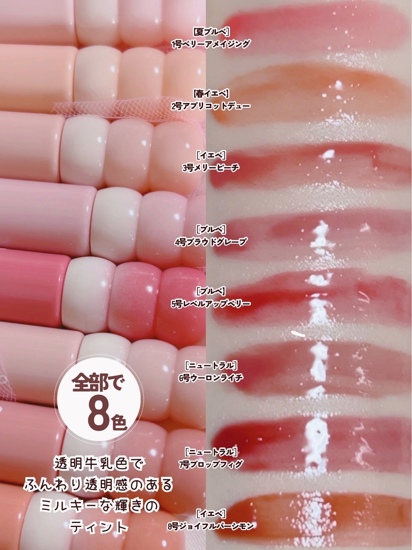 タンフルグラスグロス/Colorgram/リップグロスを使ったクチコミ(3枚目)