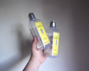 L'OCCITANE シトラスヴァーベナ アイスシャンプー／コンディショナーのクチコミ「
やっと２つずつセットで買ったL'OCCITANEのシトラスヴァーベナ アイスシャンプー／コン.....」（1枚目）