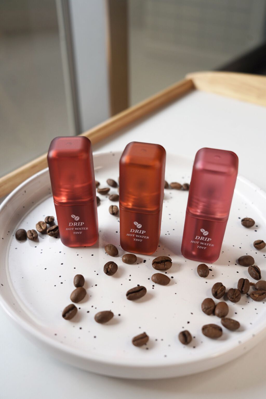 ドリップホットウォーターティント Lv07 カラメルティング/BLACK ROUGE/リップティントを使ったクチコミ（2枚目）