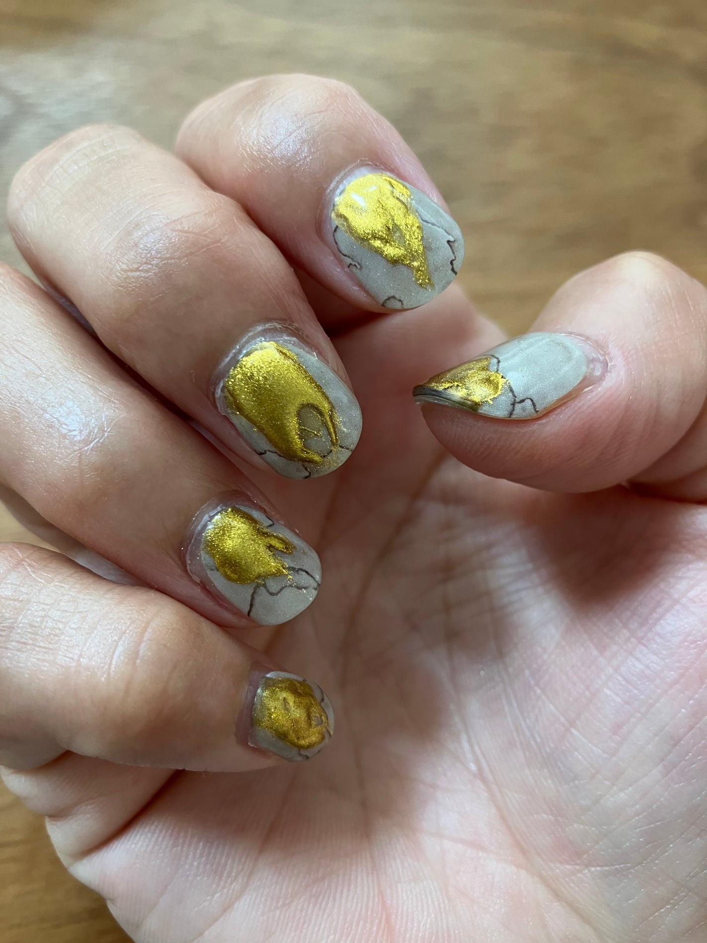 セミキュアジェルネイル(ハンド)/ohora/ネイルシールを使ったクチコミ(1枚目)