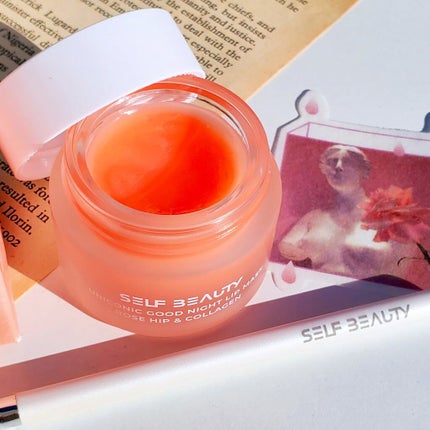 ユニコーングッドナイトリップマスク ローズヒップ&コラーゲン/SELF BEAUTY/リップマスクを使ったクチコミ(2枚目)