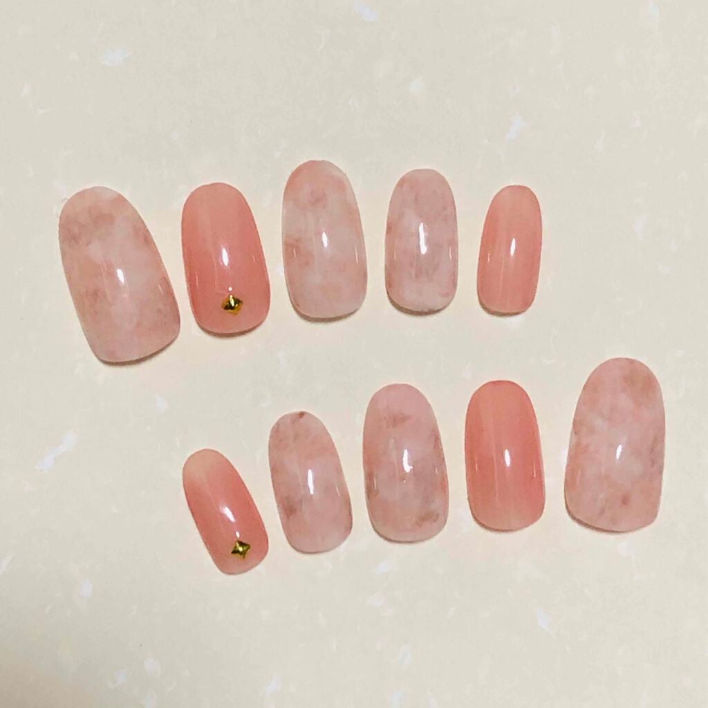 クリアネイルチップ/セリア/ネイルチップ・パーツを使ったクチコミ(5枚目)