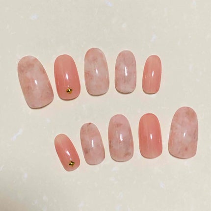 クリアネイルチップ/セリア/ネイルチップ・パーツを使ったクチコミ(5枚目)