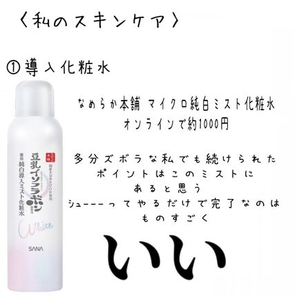 薬用美白ミスト化粧水/なめらか本舗/ミスト状化粧水を使ったクチコミ(3枚目)