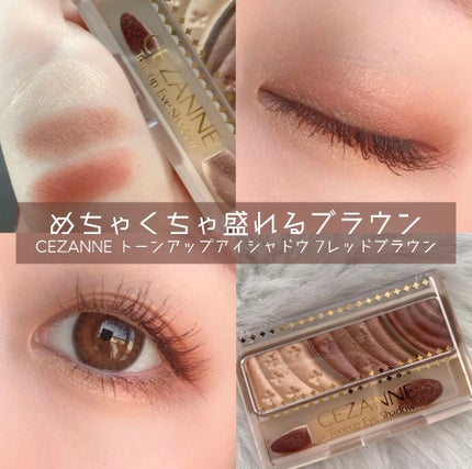 トーンアップアイシャドウ/CEZANNE/アイシャドウパレットを使ったクチコミ(1枚目)